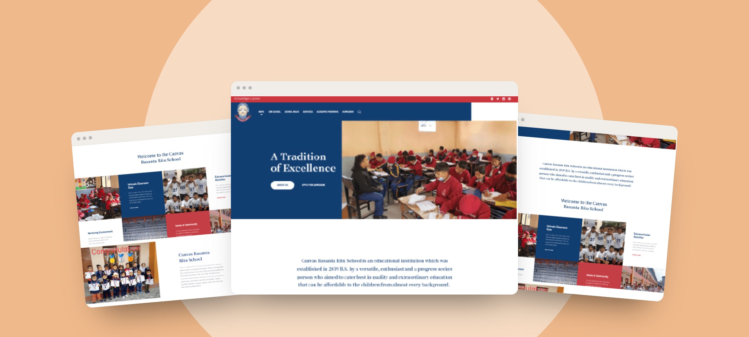 Canvas Basanta Ritu School website